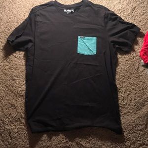Hurley black and Tiffany blue pocket gently worn